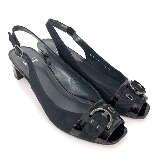 Stuart Weitzman Cavort Peep-toe Slingback - Picture 2 of 12